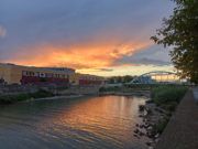 Vinaròs: últim dia de Sol estiuenc des del Pont de la Peineta