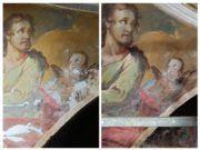 Es restauren les pintures de la capella de la Comunió de Canet lo Roig dedicades a la Justícia i la Temprança