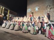 Ofrena de flors a la patrona de la ciutat: la Mare de Déu de la Mar